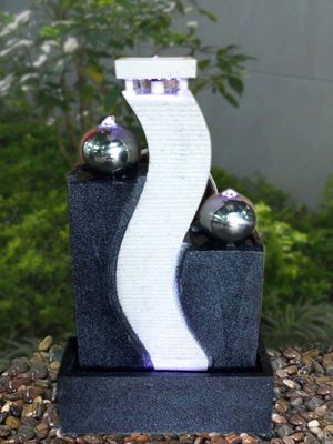 Beleuchtete Betonwerkstein-Wasser-Brunnen fournisseur
