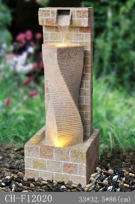 Geometrie-einspaltige Steinbrunnen-Wasser-Eigenschaft fournisseur