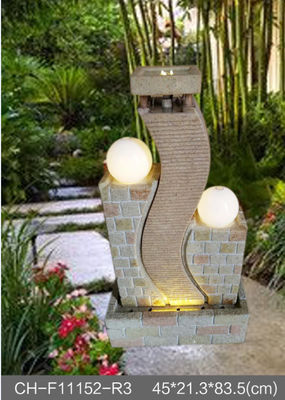 Spalten-Sandstein-Ziegelstein-Garten-Brunnen fournisseur