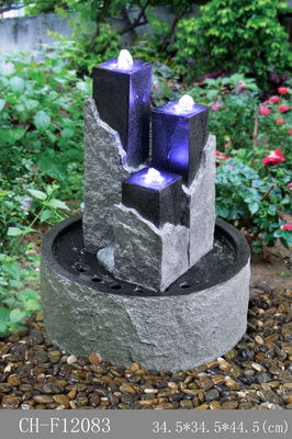 Blumenblatt-kleine dekorative Wasser-Brunnen fournisseur
