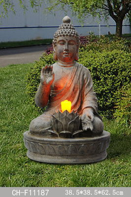 Wohnzimmer, das Buddha-Wasser-Brunnen sitzt fournisseur