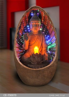 Glänzender optischer bunter Wasser-Brunnen LED Buddha fournisseur