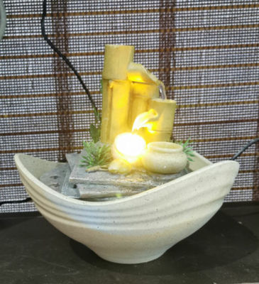 7 Zoll-elektrischer Bambusinnenwasserfall-Brunnen fournisseur
