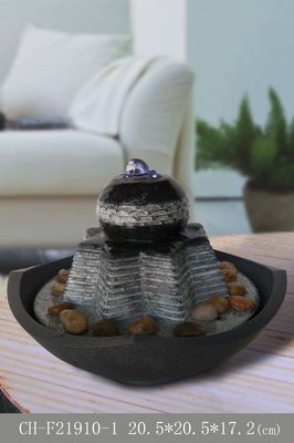 Beleuchteter 7 Zoll-Vermögens-Wasser-Brunnen-Innendekor fournisseur