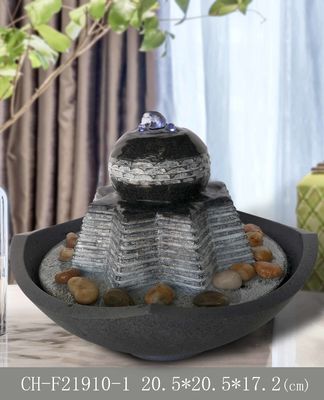 Beleuchteter 7 Zoll-Vermögens-Wasser-Brunnen-Innendekor fournisseur
