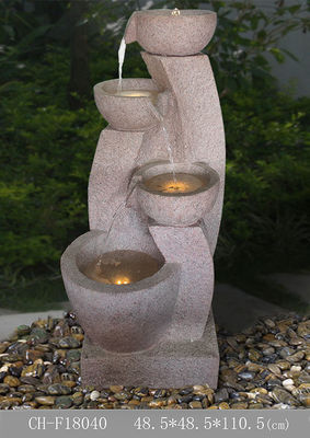 Die 43 Zoll-Töpfe beleuchteten Wasser-Brunnen im Freien fournisseur