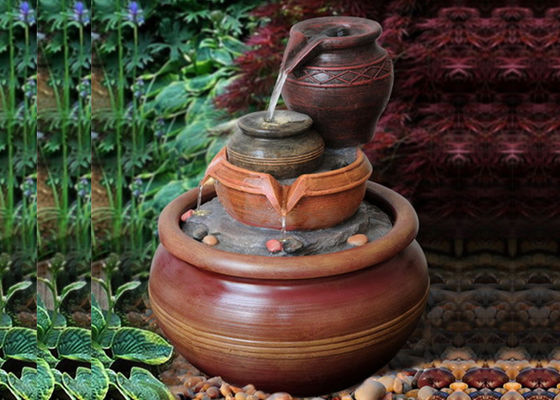 Garten-Dekor beleuchtete Wasser-Brunnen im Freien fournisseur