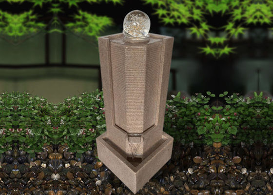 Glaskugel-Sandstein-Brunnen u. Wasserfälle im Freien fournisseur