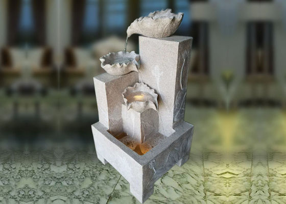 Lotus-Sandstein-Wasser-Brunnen der quadratischen Grundfläche fournisseur