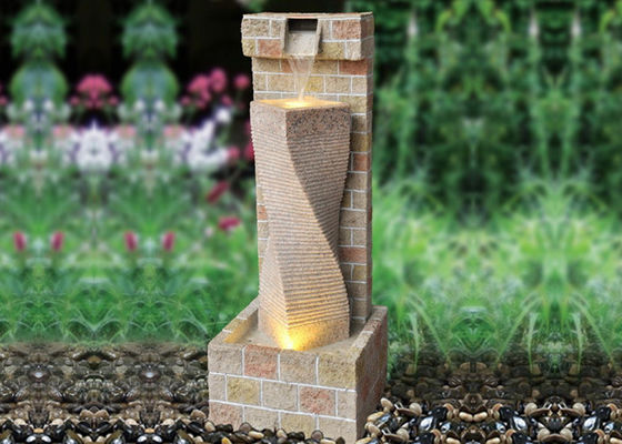 Geometrie-einspaltige Steinbrunnen-Wasser-Eigenschaft fournisseur