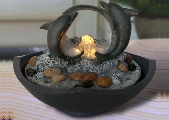 Delphin-Wohnzimmer-Innenwasserfall-Brunnen fournisseur