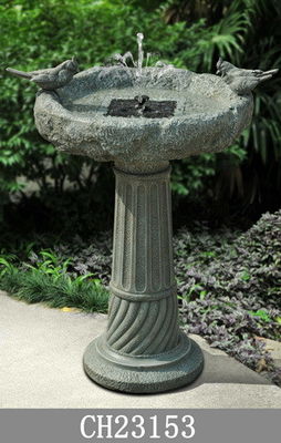 H70CM im Freien Polyresin führte Leichtwasser-Brunnen fournisseur