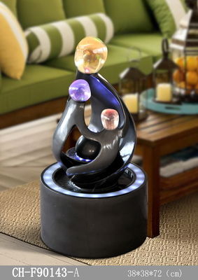 H72CM-beleuchtet Solarwasser-Eigenschaft glattes Grey Couple With Candle fournisseur