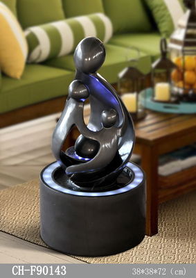 H72CM-beleuchtet Solarwasser-Eigenschaft glattes Grey Couple With Candle fournisseur